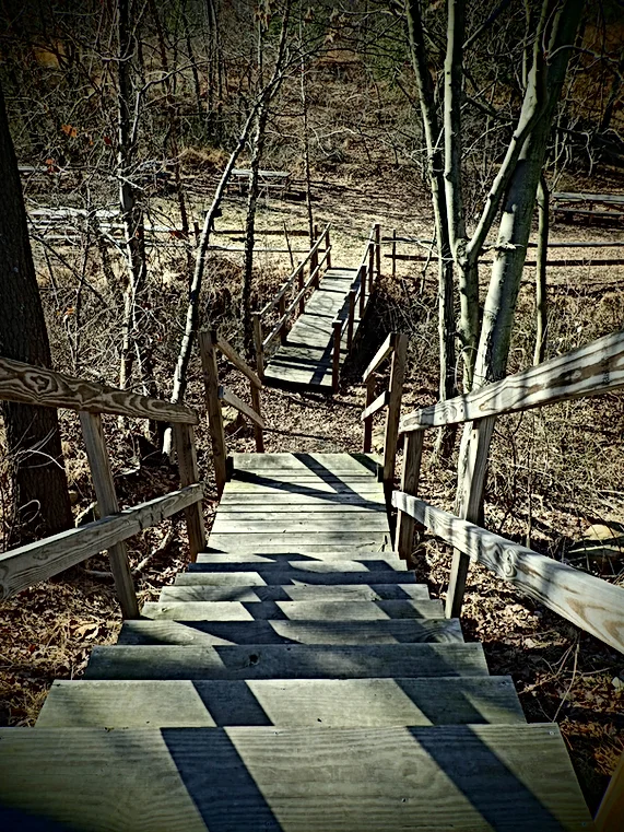Kittatinny Park. The path down to Kittatinny Park.